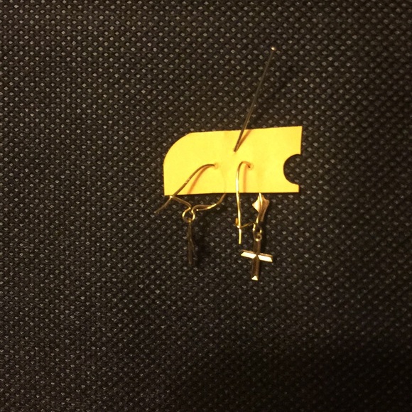 NWOT Vintage miniature gold earrings - Picture 4 of 7